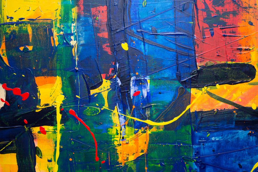 Abstract painting — stock photo for Design craft, taught with the product
