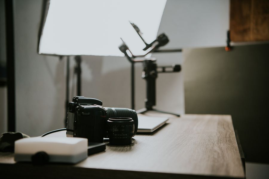 Camera on the desk — Film-like grades for any photo