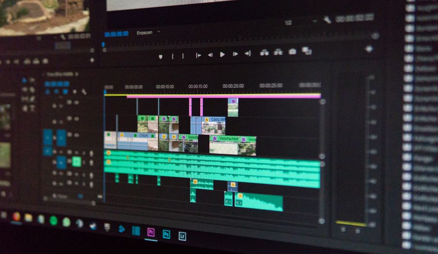 Adobe premier application screengrab — stock photo for Documents templates