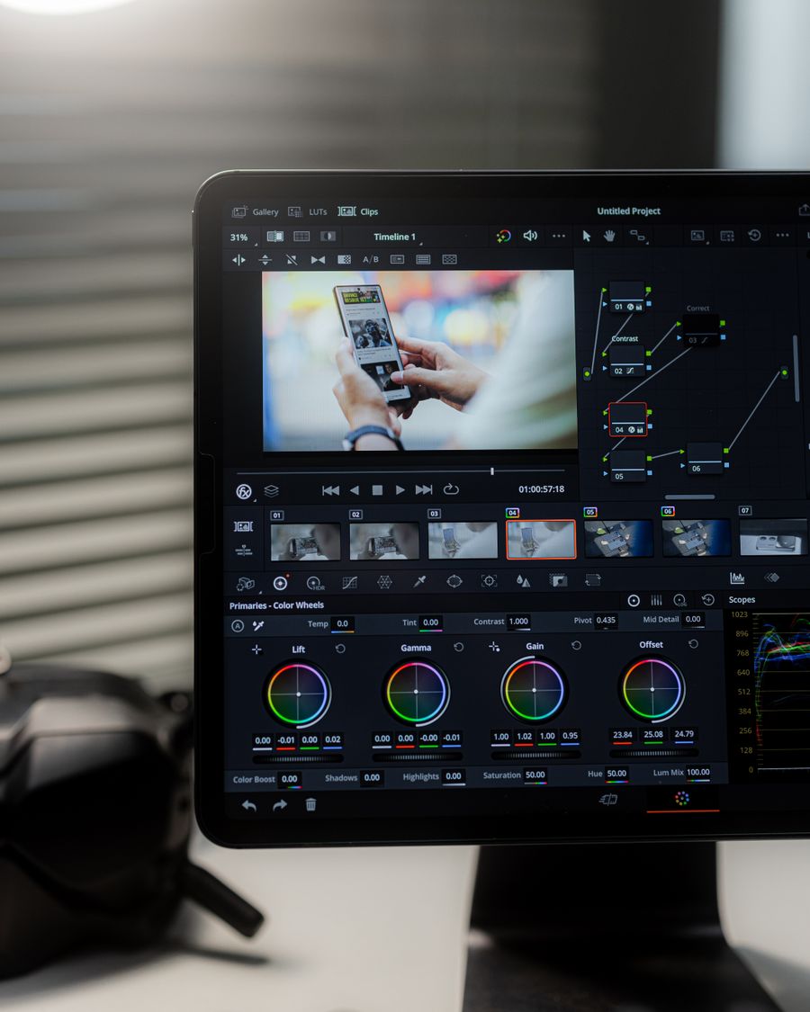 Close up shot of a monitor screen — Add a Shape motion card