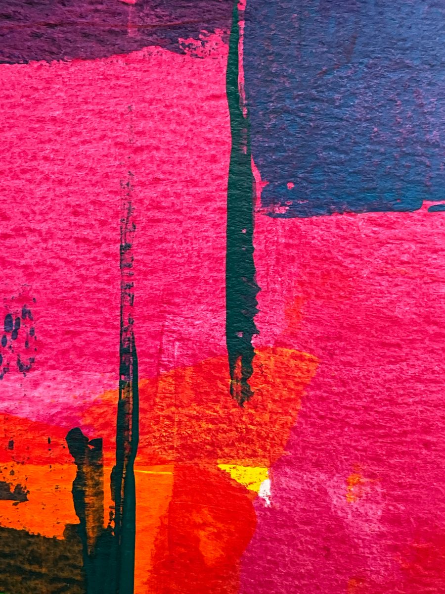 Close up of a colorful abstract painting — stock photo for Everything in the editor, honestly described