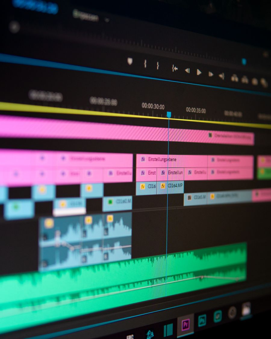 Computer screen in close up photography — PhotoAI Company — AI photo & design editor motion card