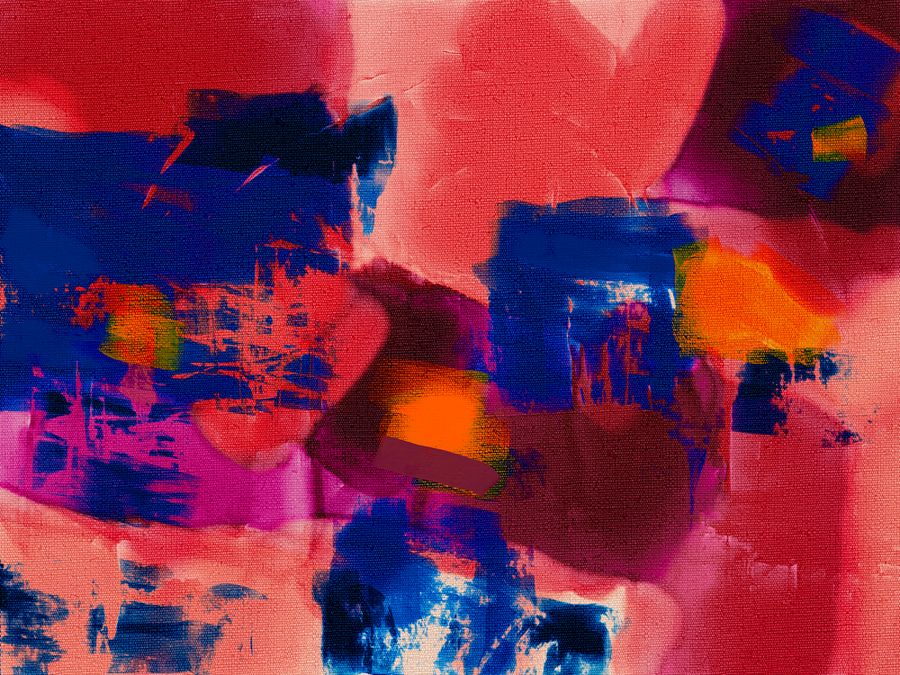 Vibrant abstract expressionist digital art — Brand Kits templates template-card mockup