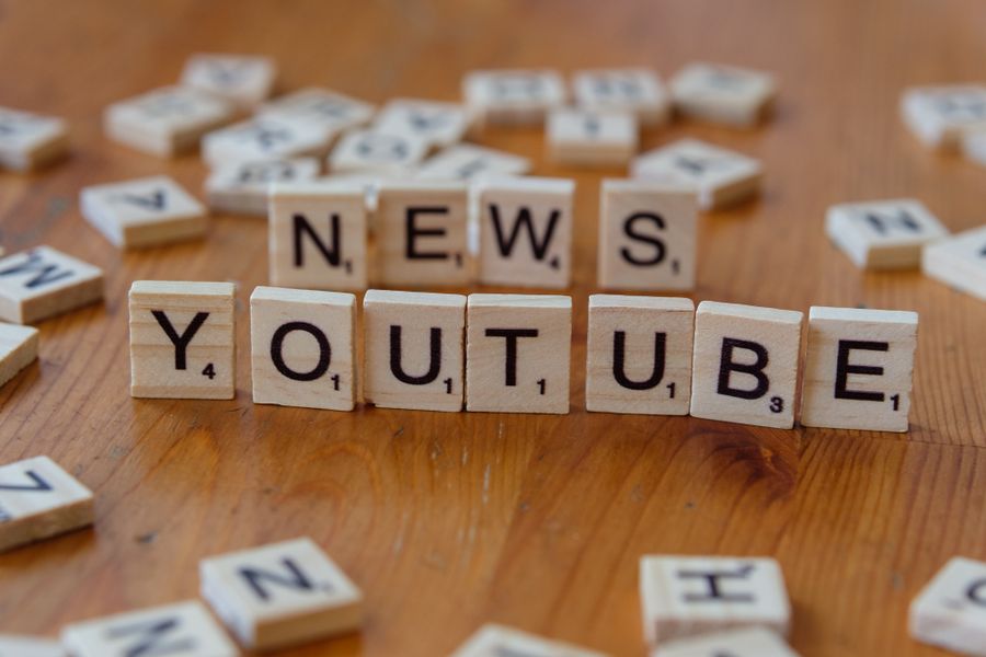 Scrabble tiles spelling news youtube — Documents templates dashboard mockup