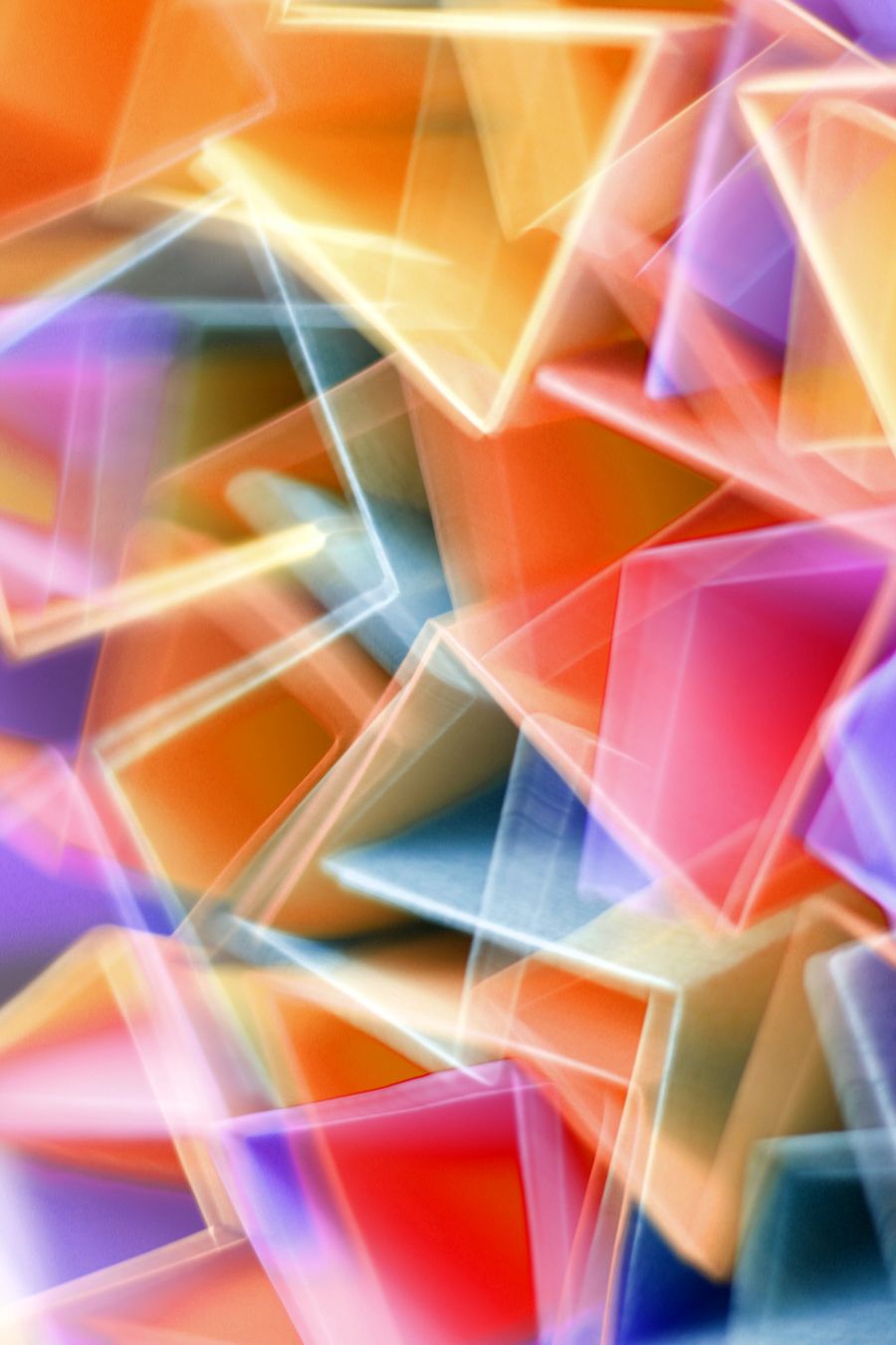 Vibrant abstract geometric shapes in motion — stock photo for Presentations templates