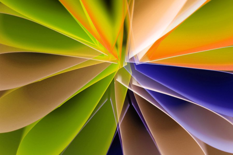 Colorful abstract geometric shapes art — Create a Design layers-panel mockup