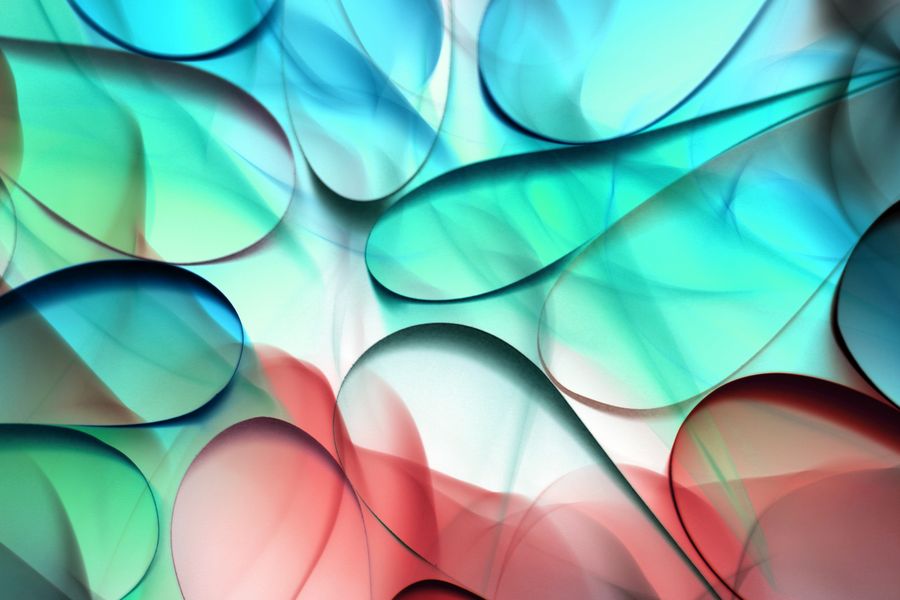 Abstract colorful flowing shapes art — Browse Design Templates technique