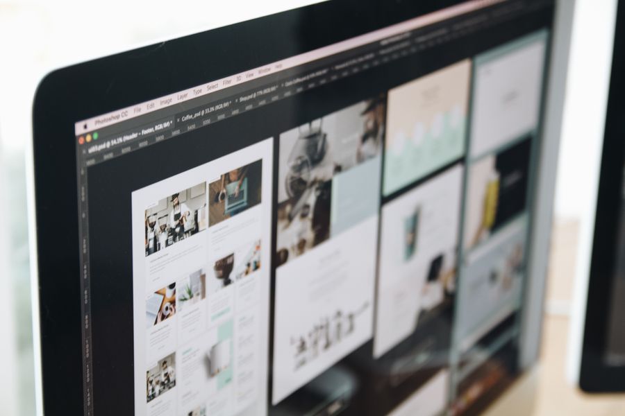 Full frame shot of computer — stock photo for Instagram Posts & Stories templates