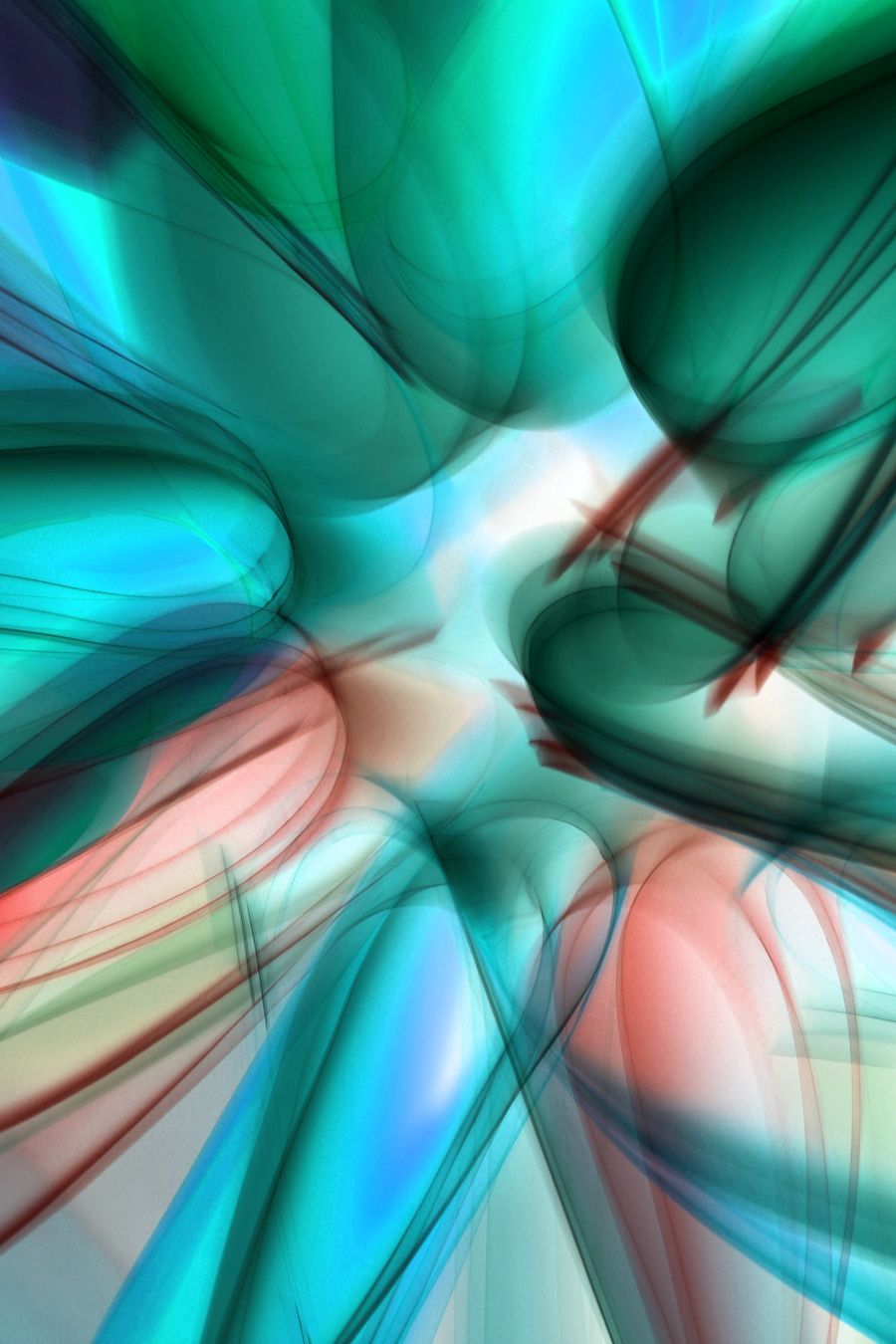 Vibrant abstract digital art with flowing patterns — Video templates browser mockup