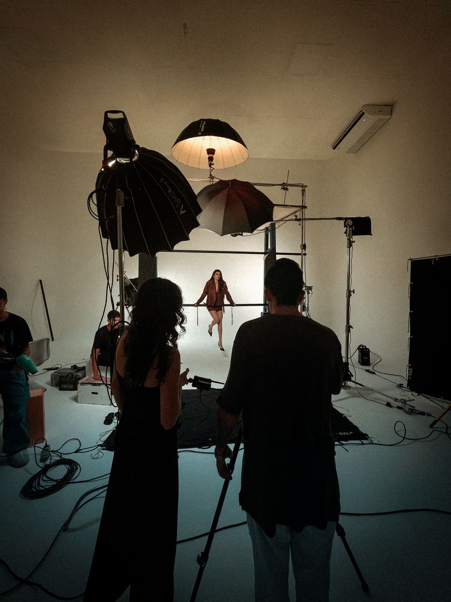 Professional photography studio session — stock photo for Privacy Policy
