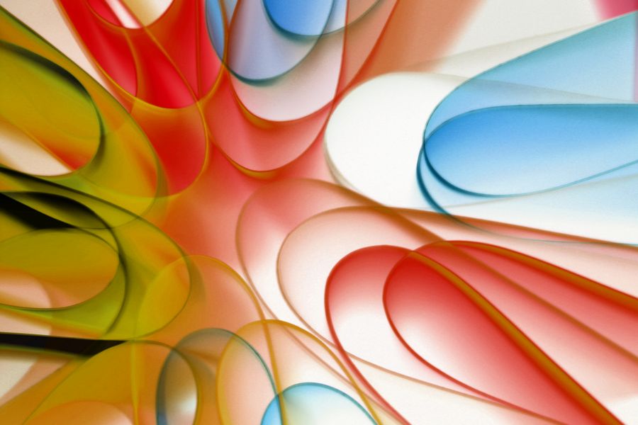 Vibrant abstract art with flowing gradient colors — Browse Design Templates editor mockup