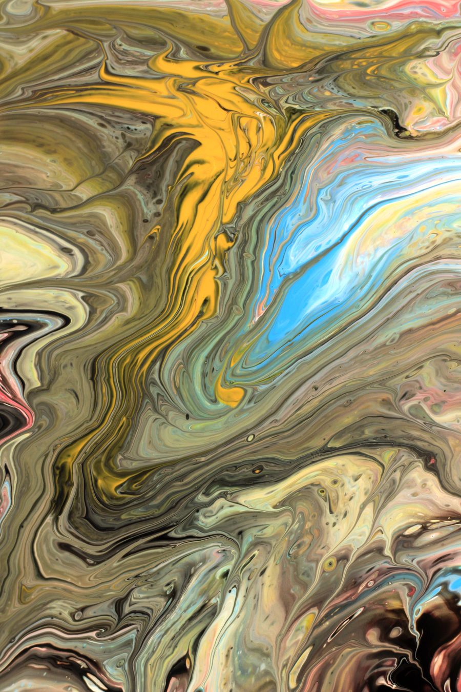 Vibrant abstract swirls in artistic composition — Suggest a Color Palette motion card