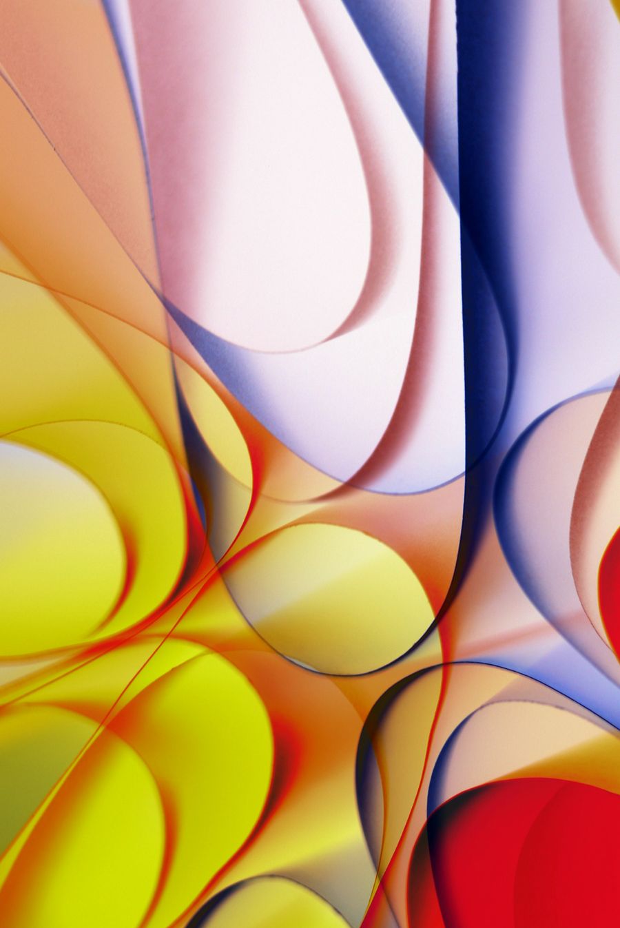 Vibrant abstract art with bold curves and colors — Everything in the editor, honestly described browser mockup
