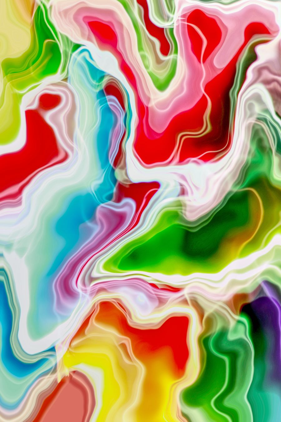 Vibrant abstract colorful fluid art design — Documents in use