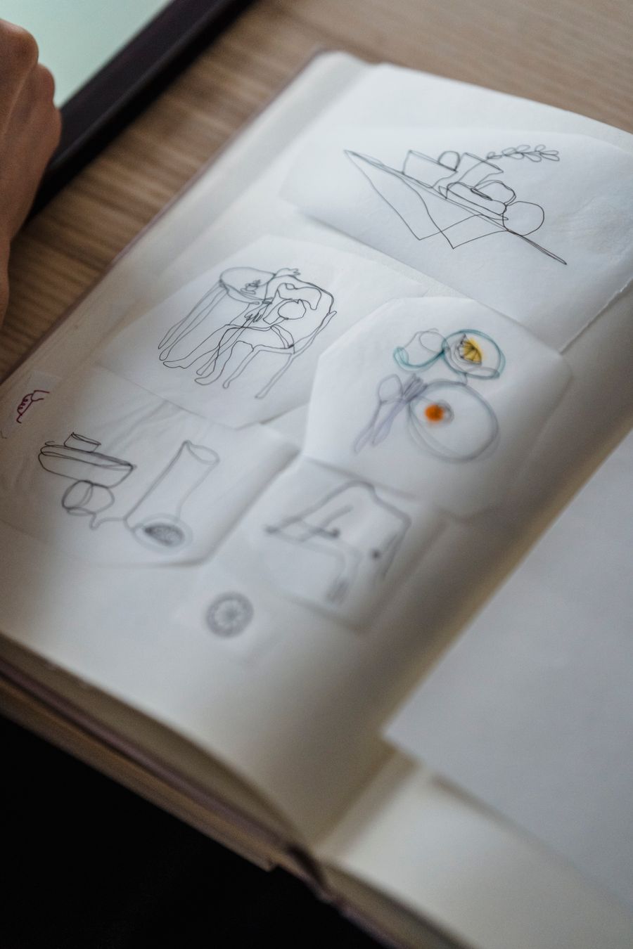 Sketchbook with drafts on wooden surface — Simple pricing, no watermarks, no gotchas dashboard mockup