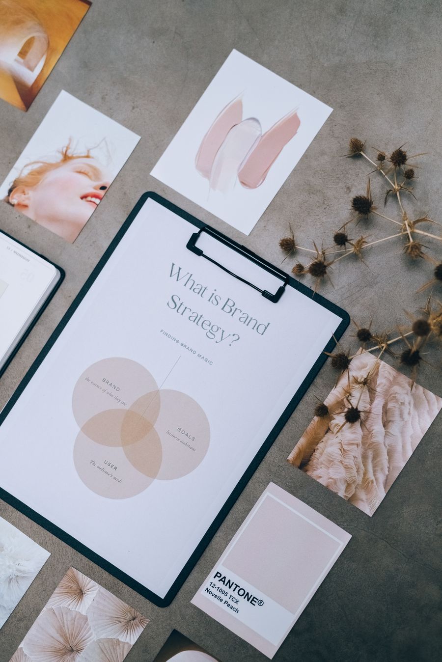 A binder and documents on a table — stock photo for Remove Background
