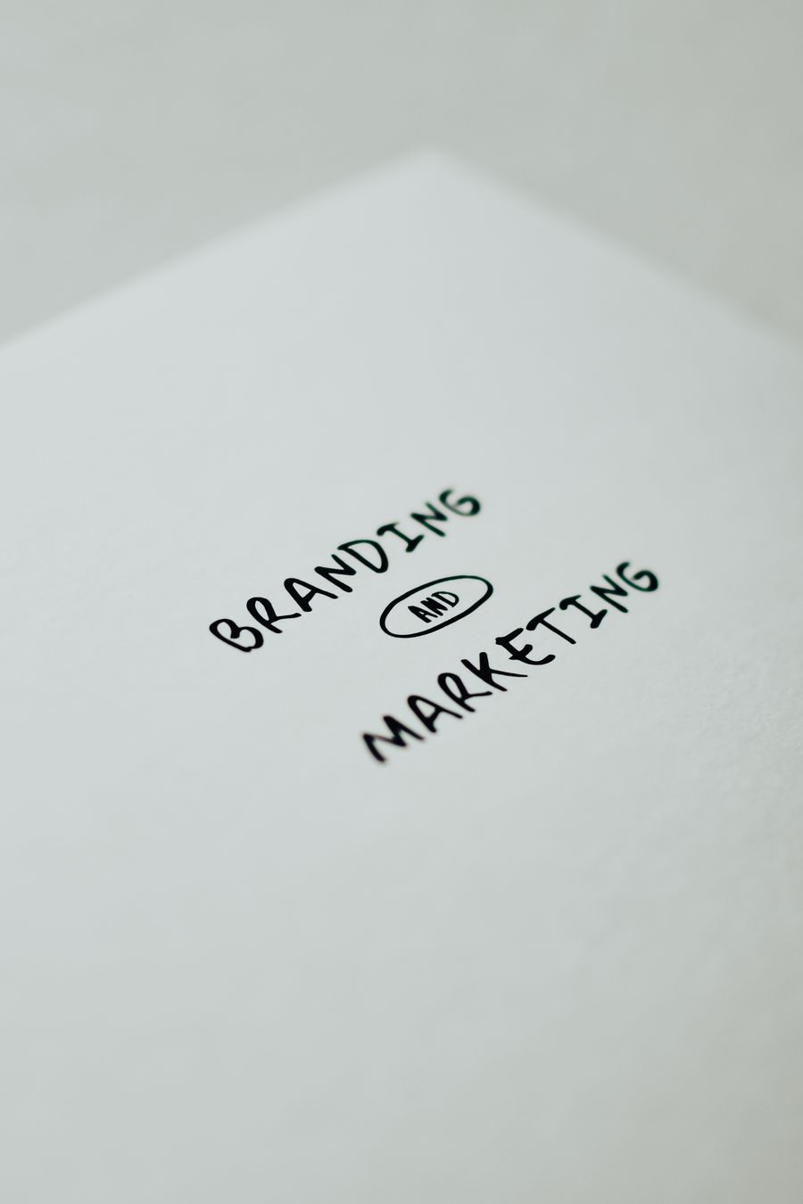 Marketing slogan on paper — stock photo for Create a Brand Kit